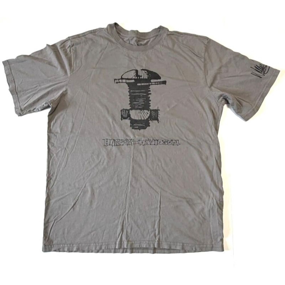 Harley Davidson Motorcycle Willie G Bolt Grey T-shirt Men’s Large Limited Ed.